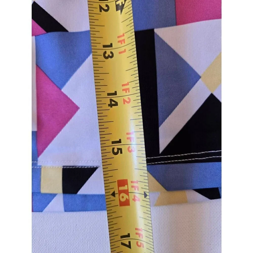 IZOD Womens Golf Geometric Print Performance Stretch Skort Large